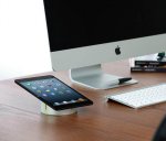 Just Mobile AluCup Deluxe Desktop Stand - поставка с отделение за аксесоари и органаизер за кабели за смартфони и таблети  3