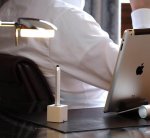 Just Mobile AluPen AluCube - луксозна прецизна алуминиева писалка (стайлус) с поставка (сребрист) 3