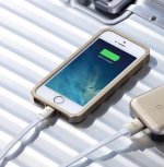 Just Mobile AluCable Flat 100cm Lightning Cable - изключително здрав и качествен Lightning кабел за iPhone, iPad, iPod с Lightning (100 см.) (златист) 3