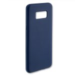 4smarts Cupertino Silicone Case - тънък силиконов (TPU) калъф за Samsung Galaxy S8 (тъмносин) 1