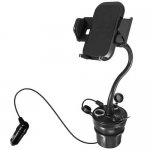 Macally mCup Power Holder Mount - универсална поставка за кола за iPhone и мобилни телефони с ширина от 44мм. до 105мм. 5