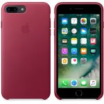 Apple iPhone Leather Case - оригинален кожен кейс (естествена кожа) за iPhone 8 Plus, iPhone 7 Plus (светлочервен) 5