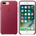 Apple iPhone Leather Case - оригинален кожен кейс (естествена кожа) за iPhone 8 Plus, iPhone 7 Plus (светлочервен) 2