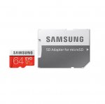 Samsung MicroSD 64GB EVO Plus UHS-I (U3) Memory Card 4K UHD Videos - MicroSD памет със SD адаптер за Samsung устройства (клас 10) (модел 2017) (подходяща за GoPro) 4