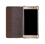 Huawei Smart View Flip Case - оригинален кожен калъф за Huawei Mate 9 Pro (кафяв) 2