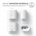 Elago Airpods Charging Station - док станция за зареждане на Apple Airpods (бяла) 5