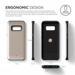 Elago S8 Grip Hybrid Case - удароустойчив хибриден кейс за Samsung Galaxy S8 (златист) 4