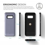Elago S8 Grip Hybrid Case - удароустойчив хибриден кейс за Samsung Galaxy S8 (сив) 6