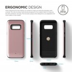 Elago S8 Grip Hybrid Case - удароустойчив хибриден кейс за Samsung Galaxy S8 (розово злато) 3