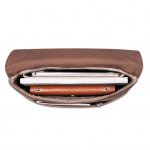 Moshi Aerio Lite Bag - стилна кожена чанта за MacBook 12 с отделение за таблети и смартфони (кафяв) 3