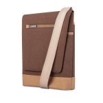 Moshi Aerio Lite Bag - стилна кожена чанта за MacBook 12 с отделение за таблети и смартфони (кафяв) 1