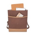Moshi Aerio Lite Bag - стилна кожена чанта за MacBook 12 с отделение за таблети и смартфони (кафяв) 5