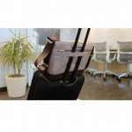 Moshi Aerio Messenger Bag - стилна кожена чанта за MacBook Pro 15 и лаптопи до 15.4 ин. (сива) 9