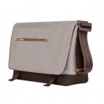 Moshi Aerio Messenger Bag - стилна кожена чанта за MacBook Pro 15 и лаптопи до 15.4 ин. (сива) 5