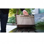 Moshi Aerio Messenger Bag - стилна кожена чанта за MacBook Pro 15 и лаптопи до 15.4 ин. (сива) 8