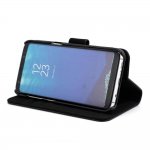 Prodigee Wallegee+ Case - кожен калъф, тип портфейл с отделящ се кейс и поставка за Samsung Galaxy S8 Plus (черен) 4