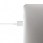 Moshi Lightning to USB Cable 90 degrees - USB кабел за iPhone 8, iPhone 7, 7 Plus, 6/6S, 6/6S Plus, 5/5S/5C/SE, iPad, iPod и всички устройства с Lightning конектор (150 см) (бял) 1