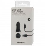 Sony Car Quick Charger 4.8A AN430 - зарядно за кола с 2xUSB изхода, 4.8A и с отделен USB-C кабел  3