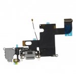 Apple System Connector and Flex Cable - оригинален лентов кабел с Lightning конектор, аудио жак и долен микрофон за iPhone 6S (тъмносив) 1
