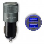 4smarts Hybrid Car Charger 15.5W, 3.1A - зарядно за кола (3.1 ампера) с 2 USB изхода за мобилни устройства (черен-сив) 1
