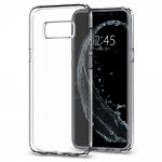 Spigen Liquid Crystal Case - тънък качествен термополиуретанов кейс за Samsung Galaxy S8 (прозрачен)  4