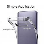 Spigen Liquid Crystal Case - тънък качествен термополиуретанов кейс за Samsung Galaxy S8 (прозрачен)  1