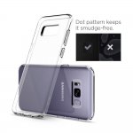 Spigen Liquid Crystal Case - тънък качествен термополиуретанов кейс за Samsung Galaxy S8 (прозрачен)  5