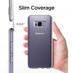 Spigen Liquid Crystal Case - тънък качествен термополиуретанов кейс за Samsung Galaxy S8 (прозрачен)  2