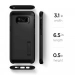 Spigen Tough Armor Case - хибриден кейс с най-висока степен на защита за Samsung Galaxy S8 Plus (тъмносив) 7