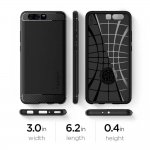 Spigen Rugged Armor Case - термополиуретанов кейс с най-висока степен на защита за Huawei P10 Plus (черен) 4