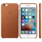 Apple iPhone Case - оригинален кожен кейс (естествена кожа) за iPhone 6 Plus, iPhone 6S Plus (светлокафяв) 4