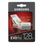 Samsung MicroSD 128GB EVO Plus UHS-I (U3) 4K UHD Videos - MicroSD памет със SD адаптер за Samsung устройства (клас 10) (модел 2017) (Подходяща за GoPro)  7