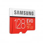 Samsung MicroSD 128GB EVO Plus UHS-I (U3) 4K UHD Videos - MicroSD памет със SD адаптер за Samsung устройства (клас 10) (модел 2017) (Подходяща за GoPro)  1