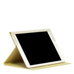 Knomo Leather Wrap Folio Case - луксозен кожен (естествена кожа) кейс и поставка за iPad Pro 9.7 (златист) 4