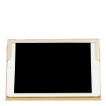 Knomo Leather Wrap Folio Case - луксозен кожен (естествена кожа) кейс и поставка за iPad Pro 9.7 (златист) 3