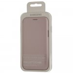 Samsung Flip Wallet Cover EF-WJ530CP - оригинален кожен кейс за Samsung Galaxy J5 (2017) (розов) 3