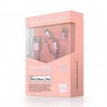 Case Studi USB Cable - здрав кабел за iPhone, iPad, iPod с Lightning, устройства с microUSB и USB-C (1 метър) (розово злато) 2