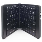 Case Studi Foldable Keyboard - сгъваема алуминиева безжична клавиатура за таблети, смартфони и компютри с Bluetooth (черна) 3