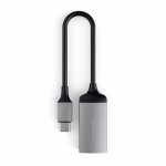 Satechi Aluminum 4K USB-C to HDMI Adapter - адаптер с поддръжка на 4K за свързване от USB-C към HDMI (тъмносив) 3