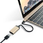 Satechi Aluminum 4K USB-C to HDMI Adapter - адаптер с поддръжка на 4K за свързване от USB-C към HDMI (златист) 1
