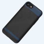 Comma MoreCard 2 Dual Sim Case - кейс с вградена батерия 1300mAh и слот за втора сим карта за iPhone 8, iPhone 7 (черен-син) 3