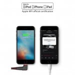 Comma Bingo MFI Angled Cable - изключително здрав и качествен Lightning кабел за iPhone, iPad, iPod (150 см.) (червен) 2