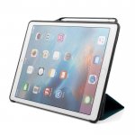 Prodigee Expert Case - кожен калъф, тип папка и поставка за iPad Pro 12.9 (син) 5