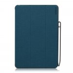 Prodigee Expert Case - кожен калъф, тип папка и поставка за iPad Air 3 (2019), iPad Pro 10.5 (2017) (син) 2