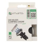 4smarts Ultimag Magnetic Vent Car Holder Clampmag - магнитна поставка за радиатора на кола за iPhone и смартфони (черен-сребрист) 3