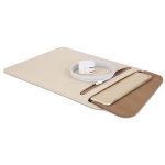 Moshi Muse Microfiber Sleeve - микрофибърен калъф за MacBook Air 13, Macbook Pro 13 и iPad Pro 12.9 инча (бежов) 4