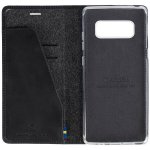 Krusell Sunne Folio Case - кожен калъф (ествествена кожа) тип портфейл за Samsung Galaxy Note 8 (черен) 2