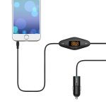 TeckNet F27 In-Car Universal FM Transmitter - зарядно за кола с универсален FM трансмитер за мобилни устройства (черен) 4