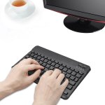 Tecknet Ultra Slim Backlit Bluetooth Keyboard X366 - безжична клавиатура за компютри и таблети с bluetooth (черен) 2