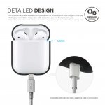 Elago Airpods Silicone Hang Case - силиконов калъф с карабинер за Apple Airpods (черен) 4